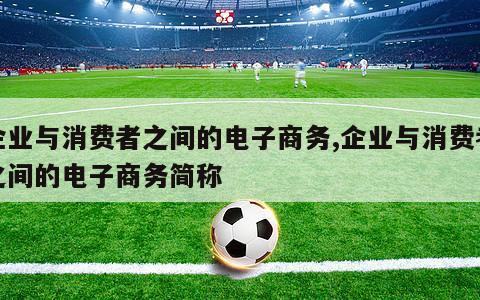 企业与消费者之间的电子商务,企业与消费者之间的电子商务简称