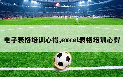 电子表格培训心得,excel表格培训心得